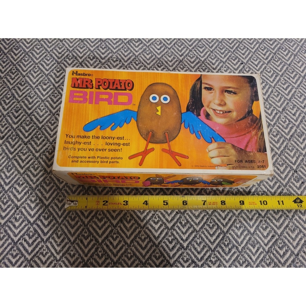 Rare!! Vintage 1970 Hasbro Mr. Potato Bird- 3 Bodies And 24 Pieces!